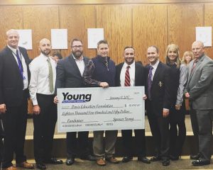 Young Automotive Group - Davis Education Foundation Donation - January 2017