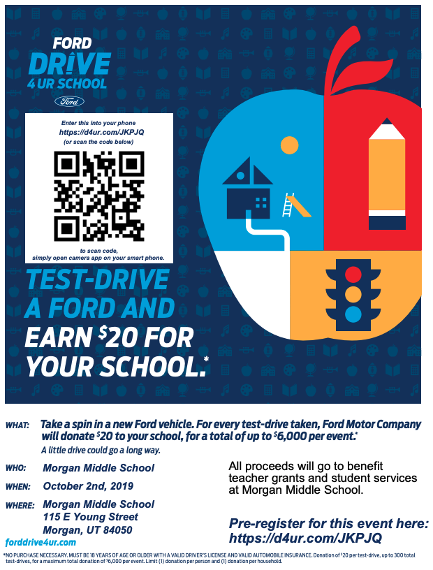 Young Ford Drive 4 UR School Event Flyer