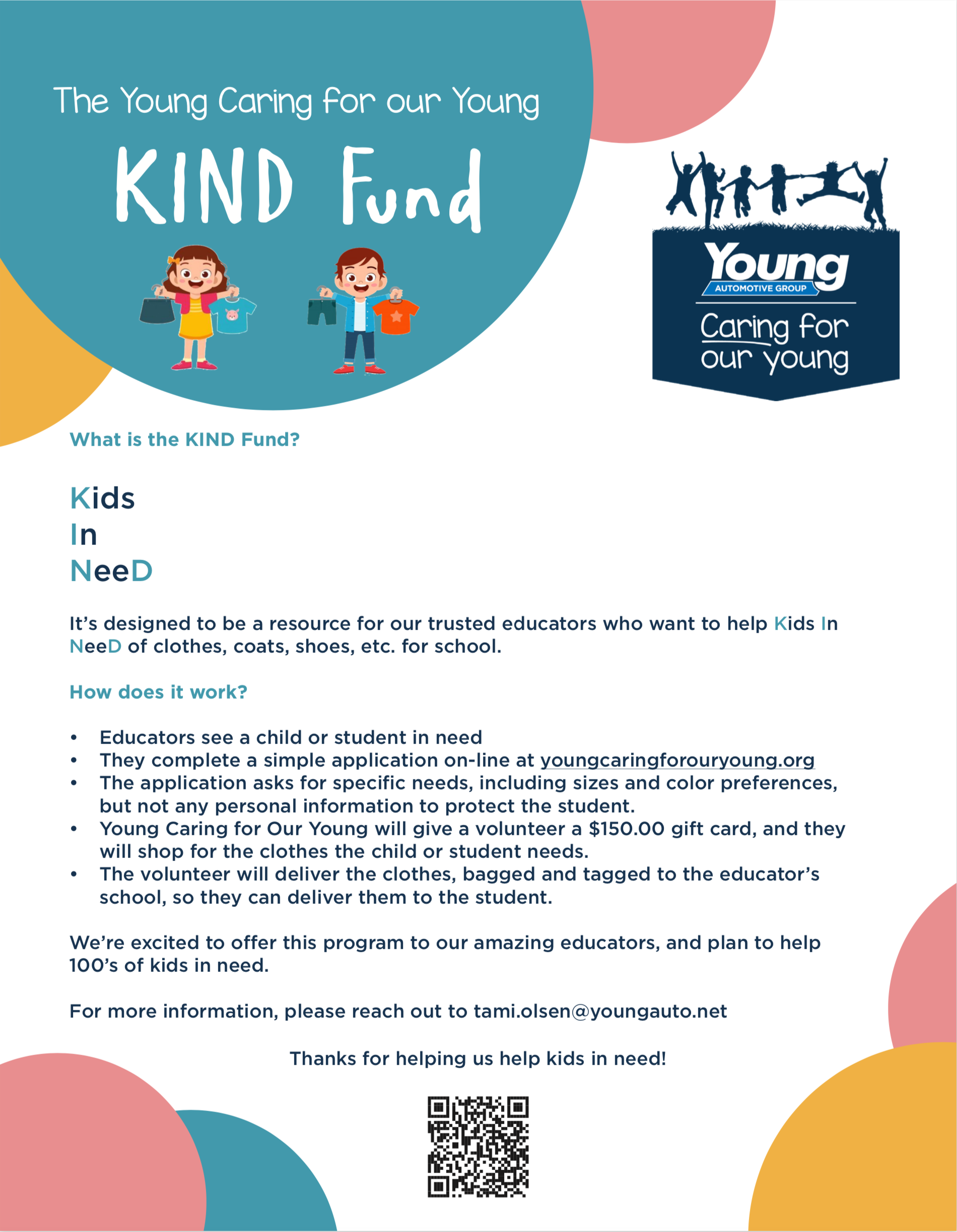 Sign Up To Be A KIND Fund Volunteer